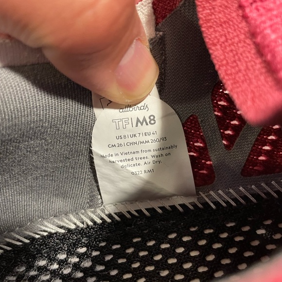 ALL BIRDS - Mens Tree Flyer Running Shoes, Lux Pink Blizzard - Picture 4 of 15